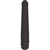 Ornamental bollard | steel tube � 168 / 96 mm | stationary, for casting in concretewith ground anchor, total length approx. 1050 mm | with 2 eyelets